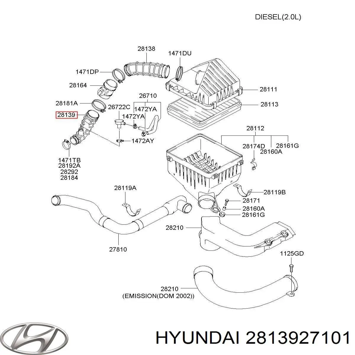 2813927101 Hyundai/Kia 