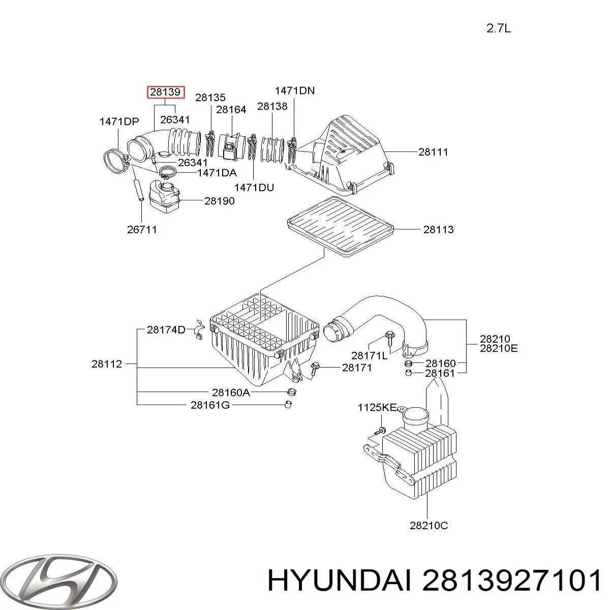  Hyundai/Kia 2813927101 цена, от 25.34 USD