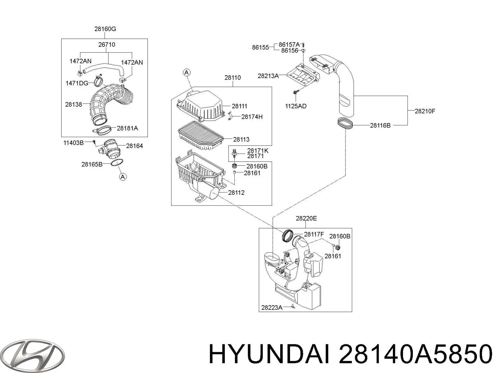  28140A5850 Hyundai/Kia