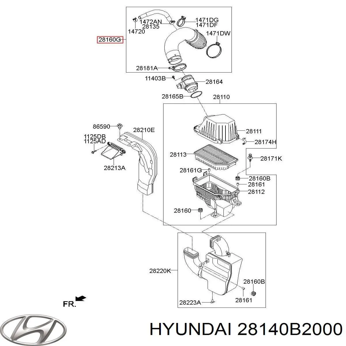  28140B2000 Hyundai/Kia