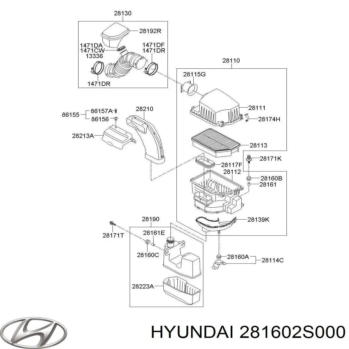  281602S000 Hyundai/Kia