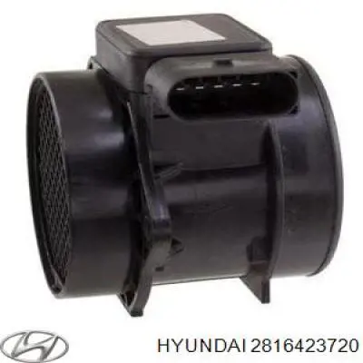 2816423720 Hyundai/Kia sensor de fluxo (consumo de ar, medidor de consumo M.A.F. - (Mass Airflow))