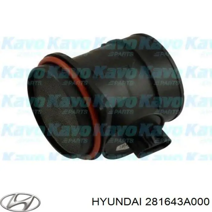 281643A000 Hyundai/Kia sensor de fluxo (consumo de ar, medidor de consumo M.A.F. - (Mass Airflow))