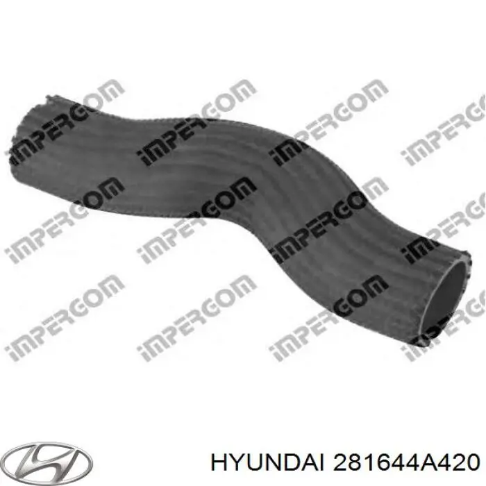 Левый шланг интеркуллера 281644A420 Hyundai/Kia