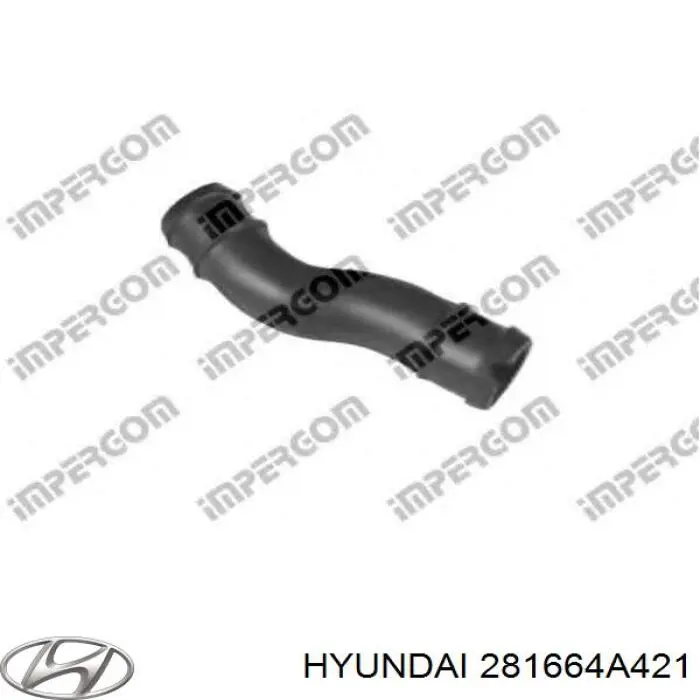 Левый шланг интеркуллера 281664A421 Hyundai/Kia