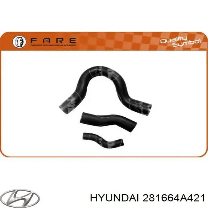 Шланг/патрубок интеркуллера Hyundai/Kia 281664A421 цена, от 10.14 USD