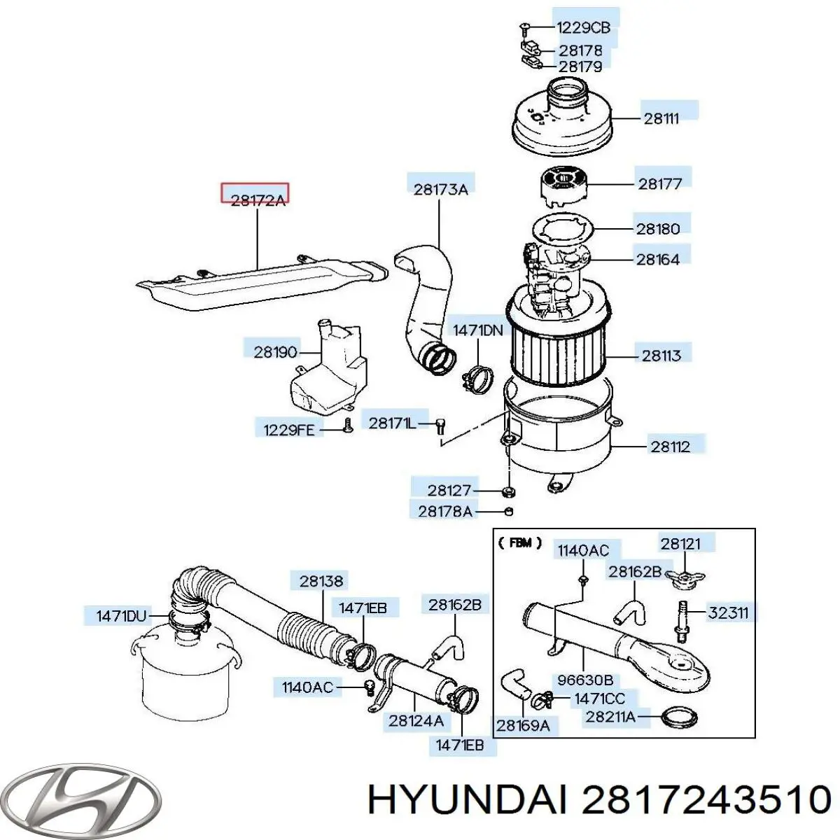  Hyundai/Kia 2817243510 цена, от 7.26 USD