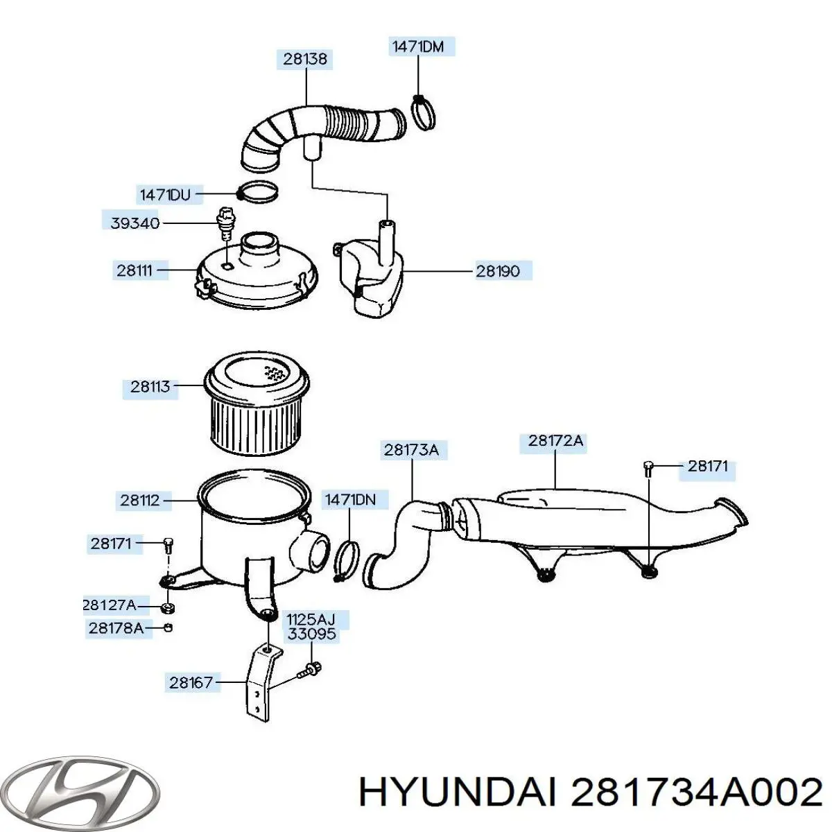 Купить 281734A002 Hyundai/Kia 
