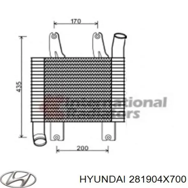 Система охлаждения наддувочного воздуха Hyundai/Kia 281904X700 цена, от 165.77 USD
