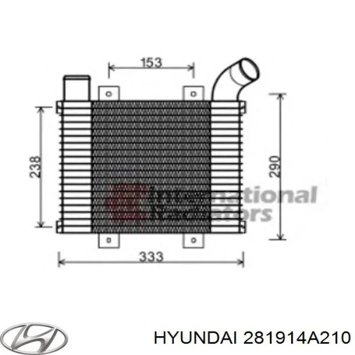 Интеркулер 281914A210 Hyundai/Kia