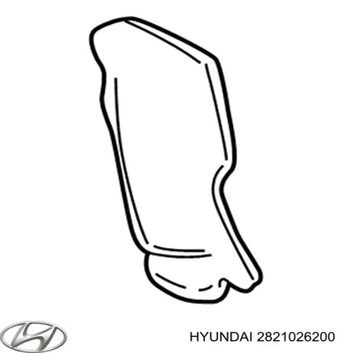 Воздухозаборник воздушного фильтра Hyundai/Kia 2821026200 цена, от 7.60 USD