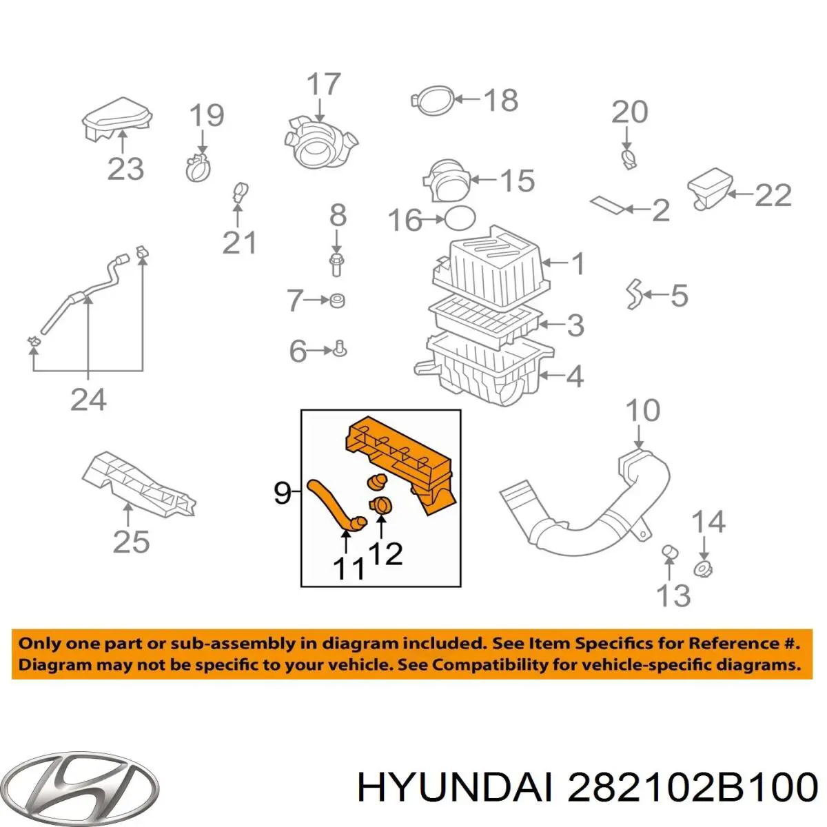  Hyundai/Kia 282102B100 цена, от 25.34 USD