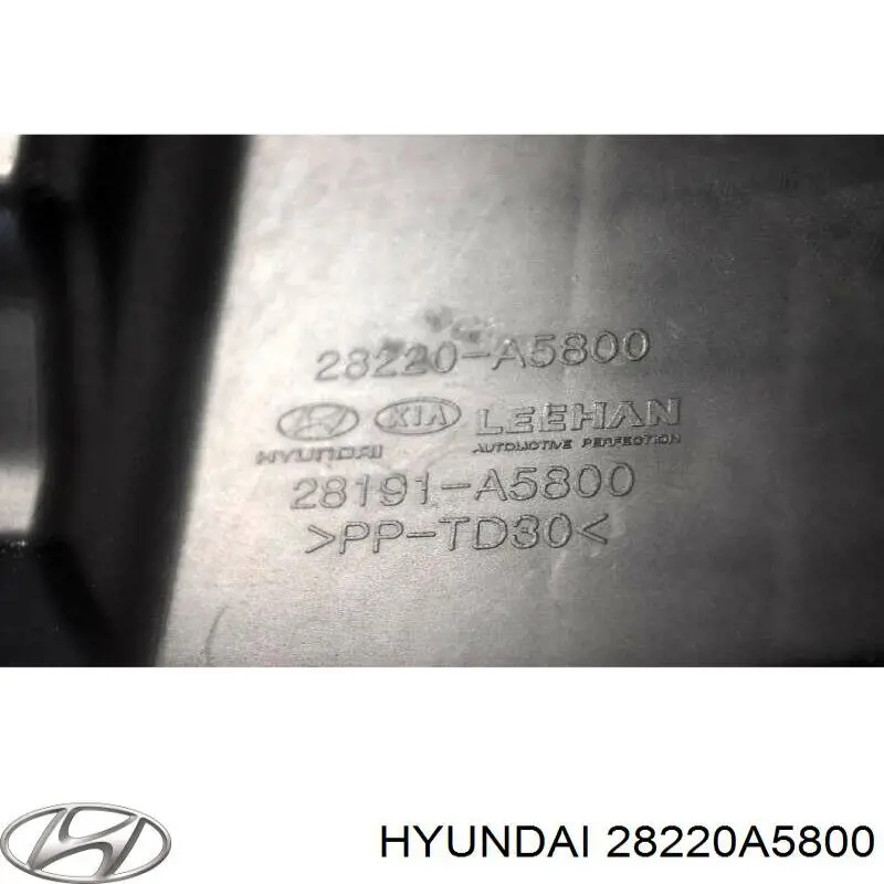 Патрубок воздушный, вход воздушного фильтра Hyundai/Kia 28220A5800 цена, от 99.08 USD