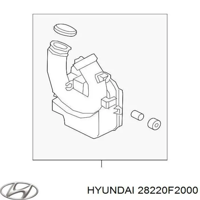 28220F2000 Hyundai/Kia резонатор воздушного фильтра