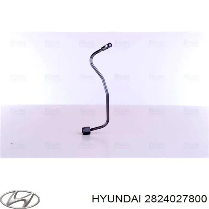 Купить 2824027800 Hyundai/Kia Трубка (шланг) подачи масла к турбине