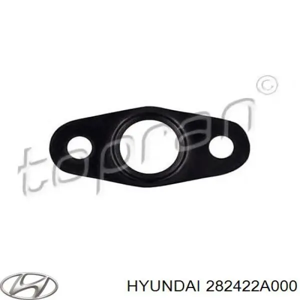 Прокладка шланга отвода масла от турбины на Hyundai Santa Fe III 