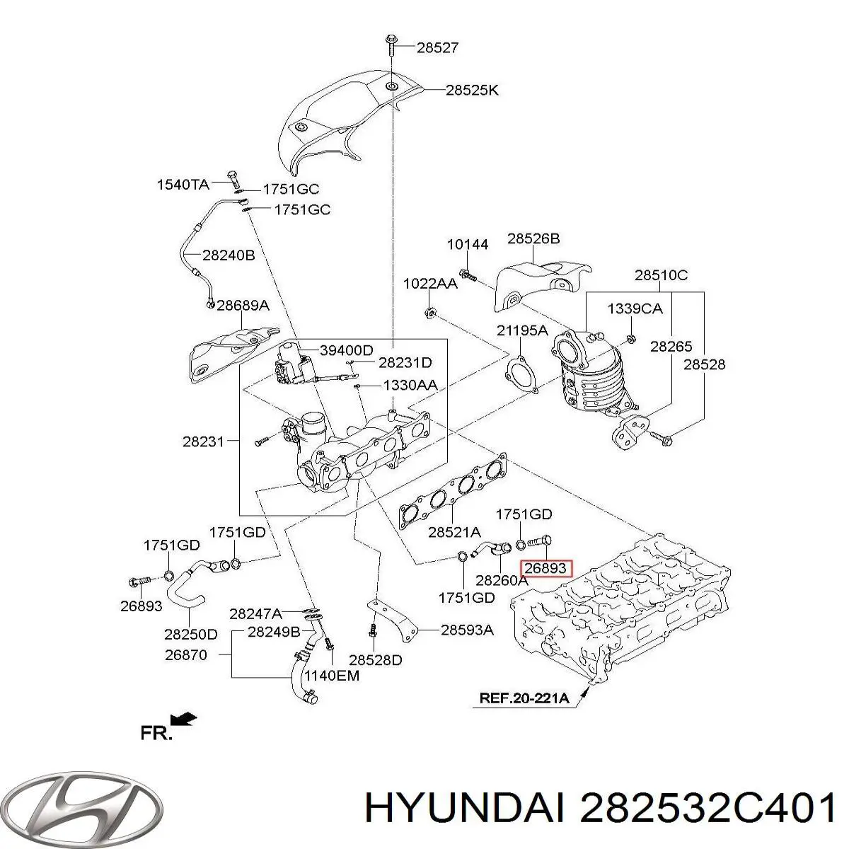  Hyundai/Kia 282532C401 цена, от 15.41 USD