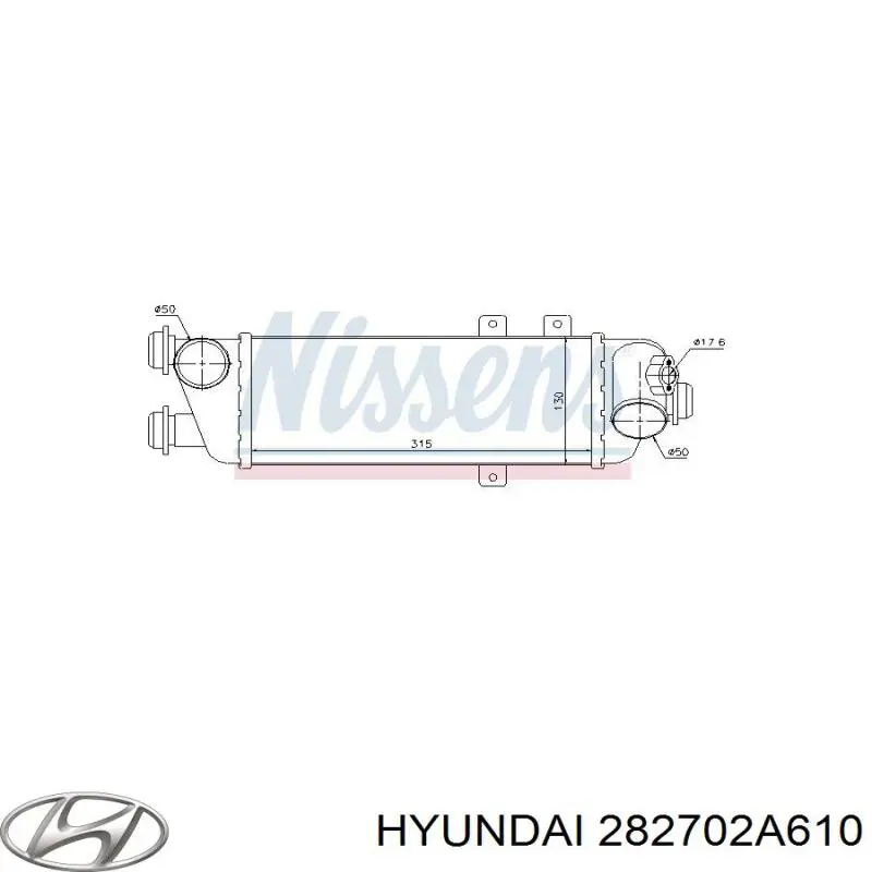 Система охлаждения наддувочного воздуха Hyundai/Kia 282702A610 цена, от 44.34 USD