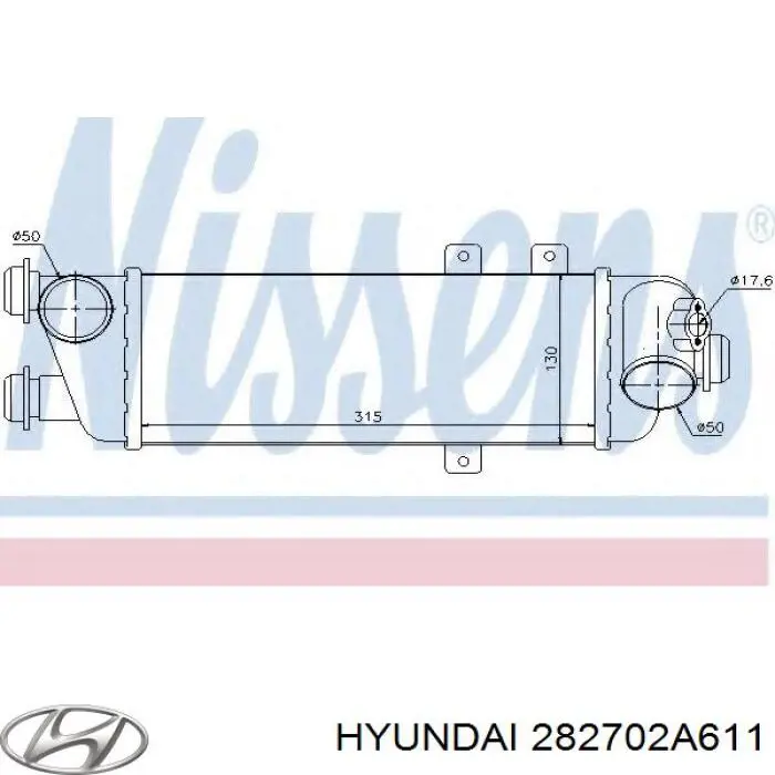 Система охлаждения наддувочного воздуха Hyundai/Kia 282702A611 цена, от 29.57 USD