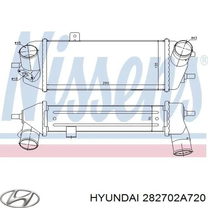 282702A720 Hyundai/Kia интеркулер