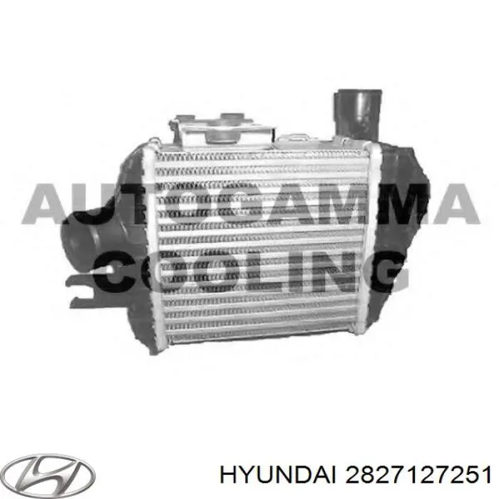 Радиатор интеркуллера Hyundai/Kia 2827127251