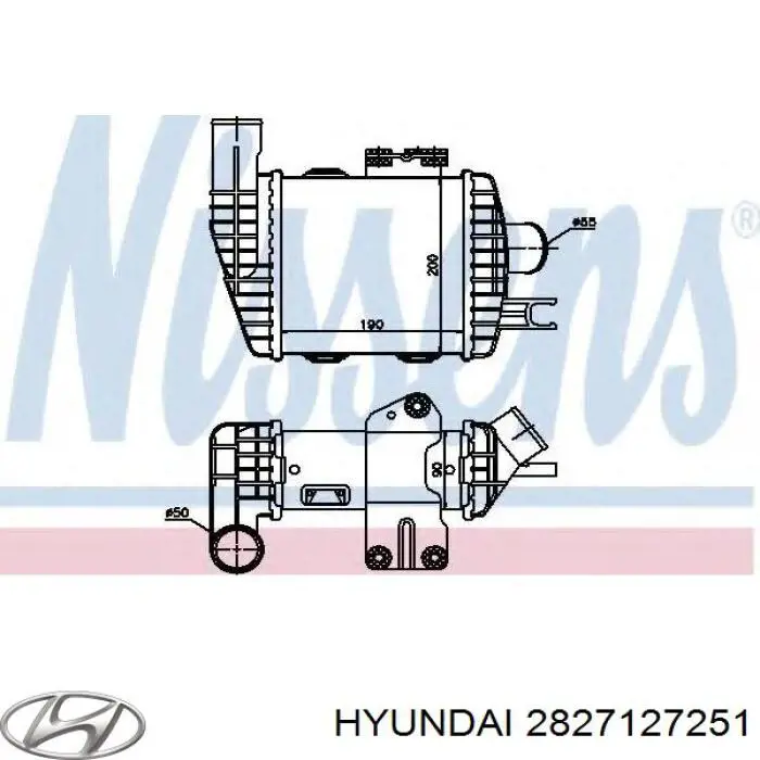 Система охлаждения наддувочного воздуха Hyundai/Kia 2827127251 цена, от 98.88 USD