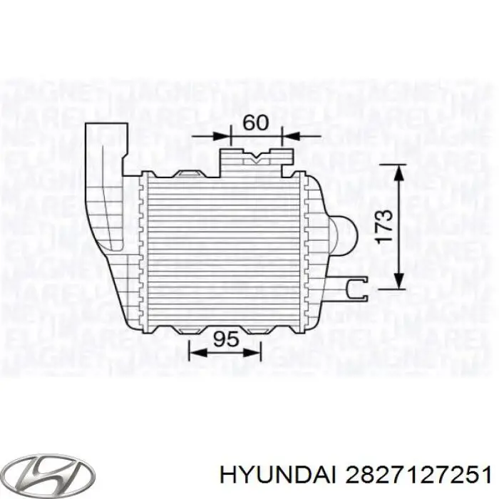 Интеркулер 2827127251 Hyundai/Kia