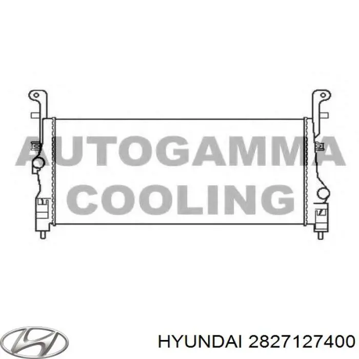 2827127400 Hyundai/Kia radiador de intercooler