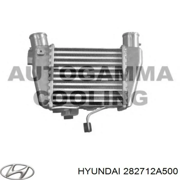 Радиатор интеркуллера на Hyundai Getz 