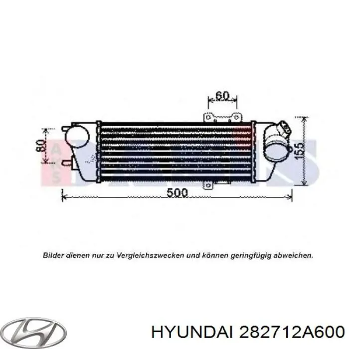 282712A600 Hyundai/Kia radiador de intercooler
