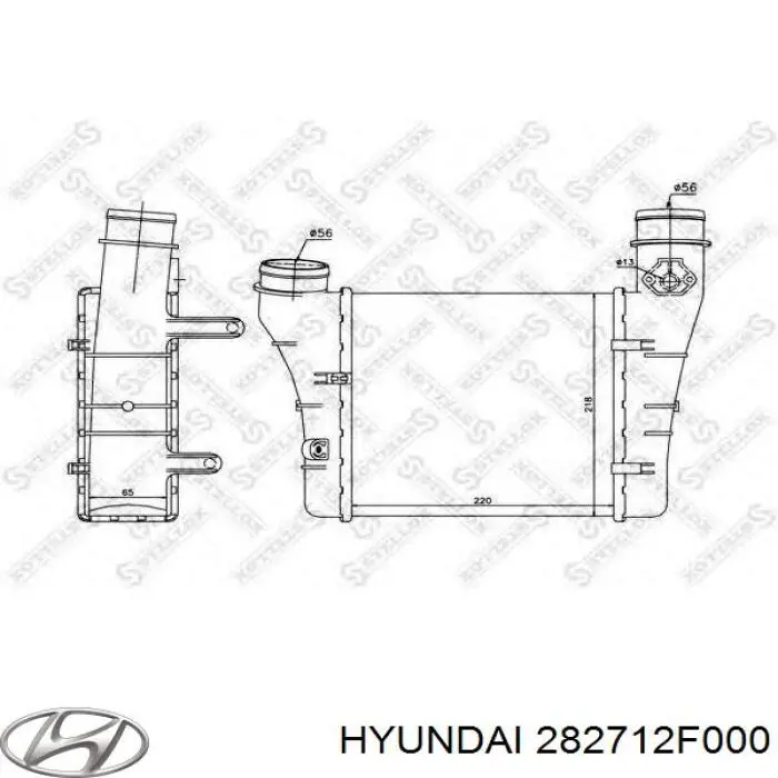 Система охлаждения наддувочного воздуха Hyundai/Kia 282712F000 цена, от 81.08 USD