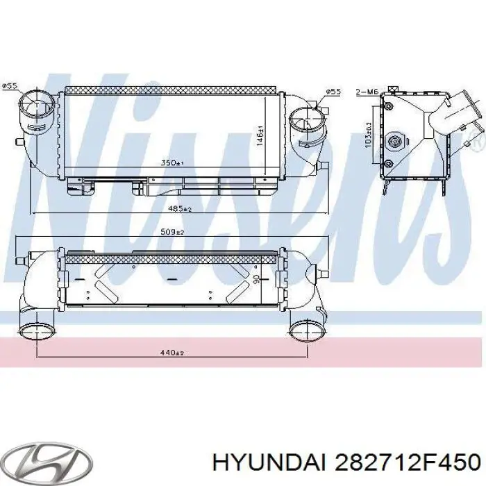 Интеркулер 282712F450 Hyundai/Kia