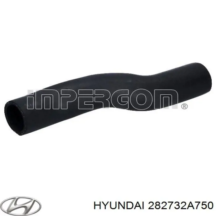 Шланг (патрубок) интеркуллера нижний на Hyundai I20 GB