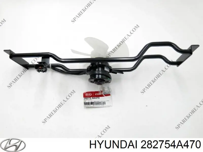 Электровентилятор интеркуллера в сборе (мотор+крыльчатка) Hyundai/Kia 282754A470