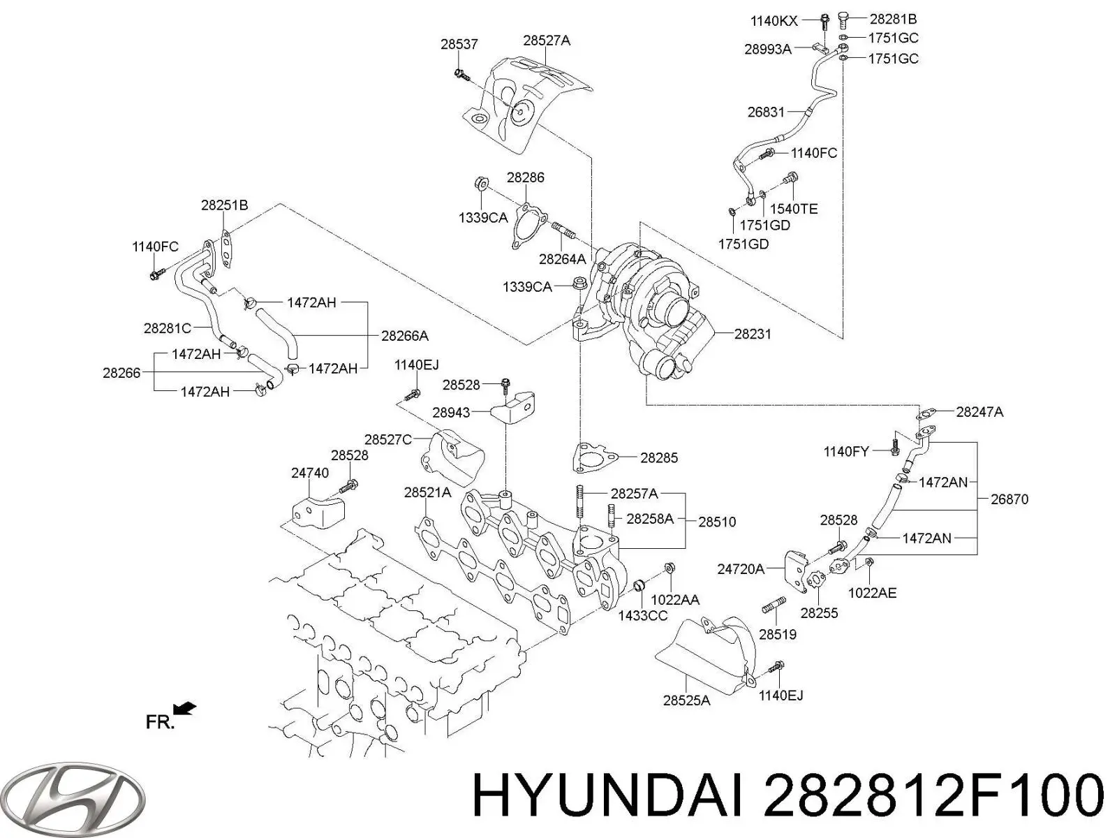  282812F100 Hyundai/Kia