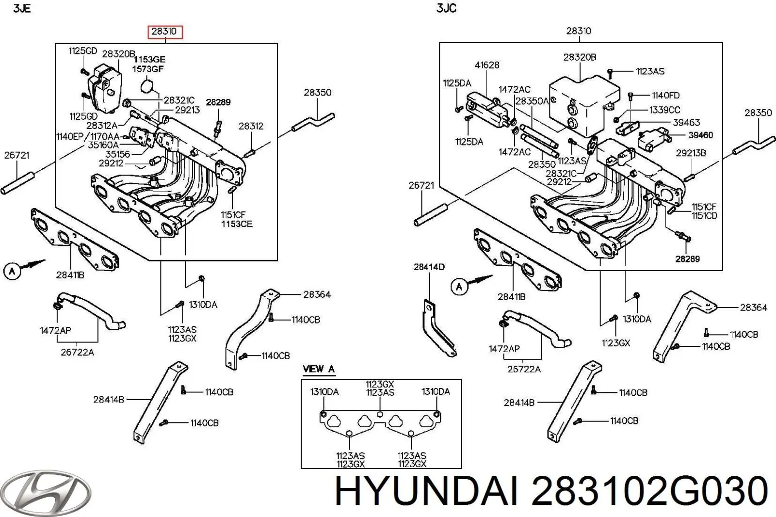 Коллектор впускной на Hyundai Azera HG