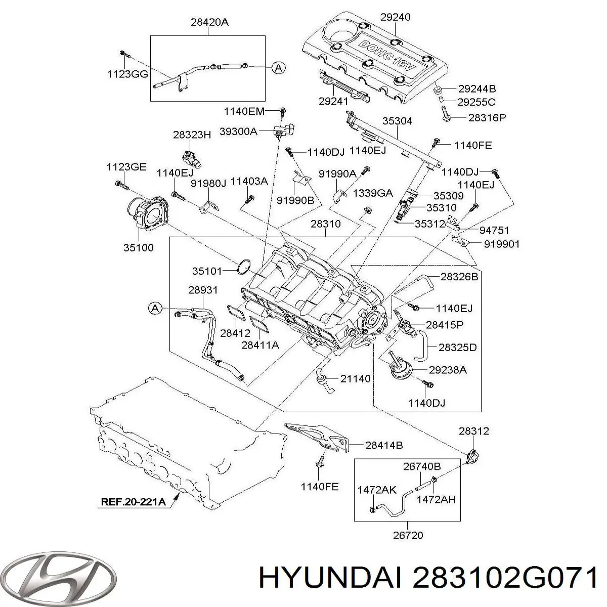 283102G071 Hyundai/Kia 