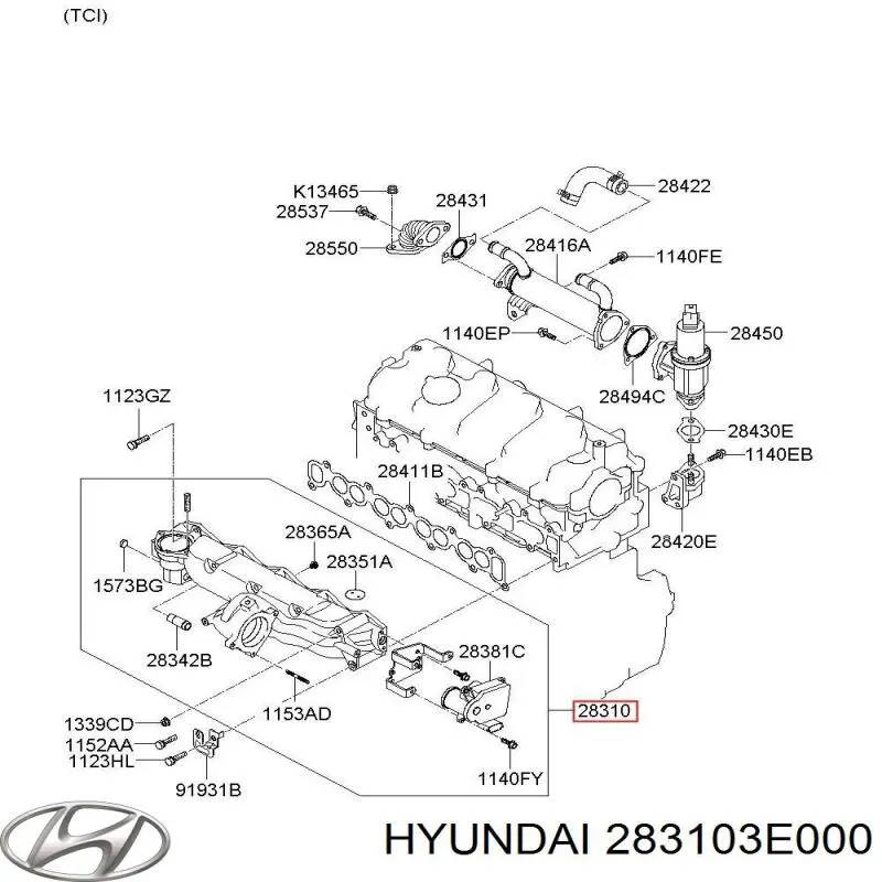  283103E000 Hyundai/Kia