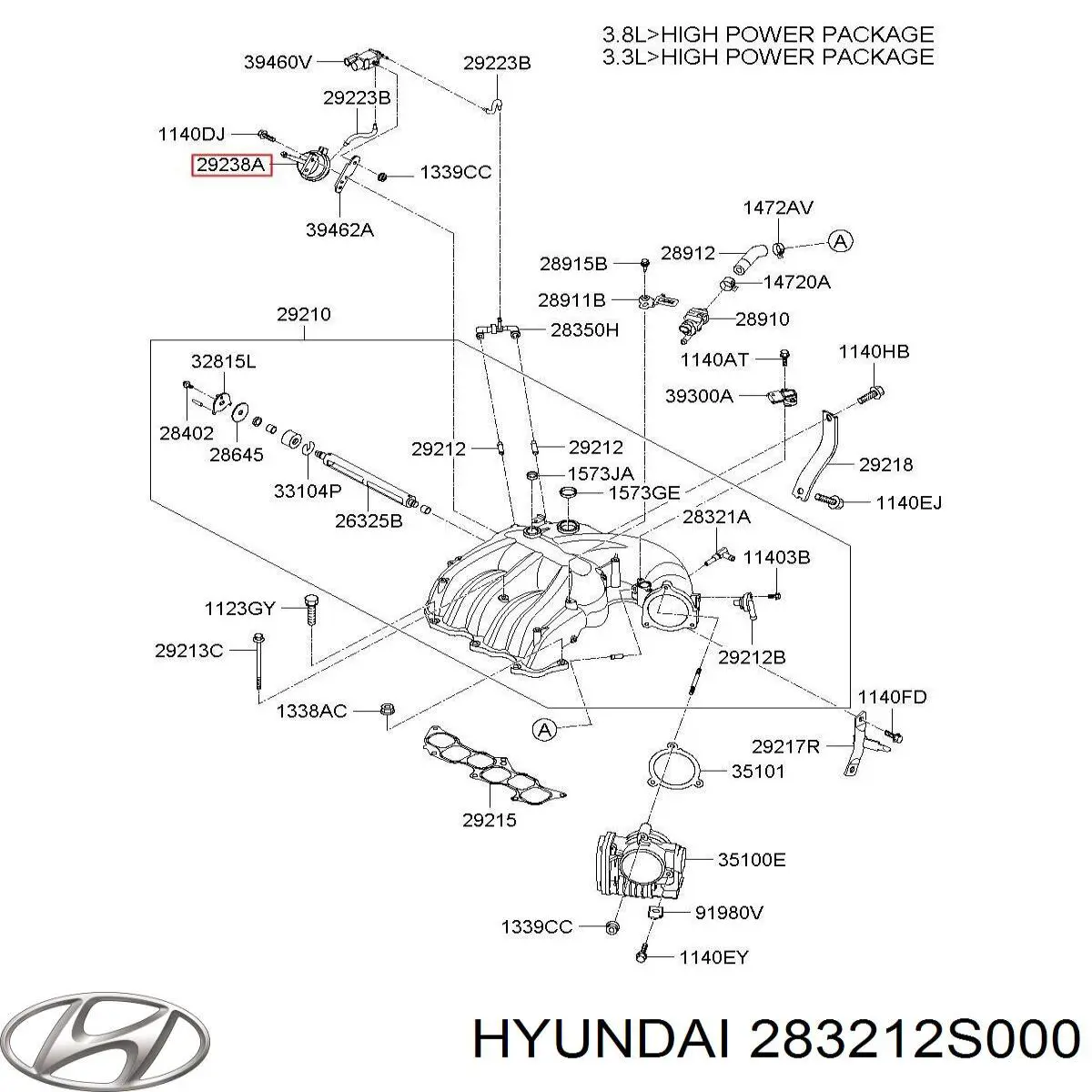 Клапан (актуатор) привода заслонок впускного коллектора Hyundai/Kia 283212S000 цена, от 38.14 USD