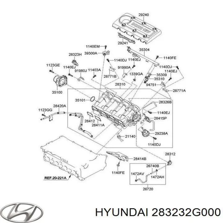  283232G000 Hyundai/Kia