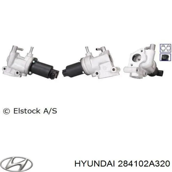 284102A320 Hyundai/Kia клапан егр