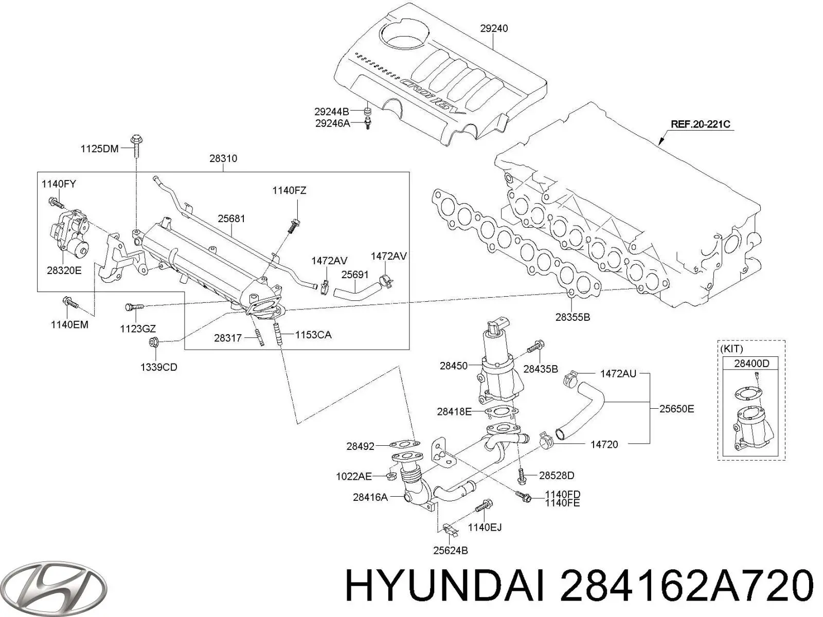  284162A720 Hyundai/Kia