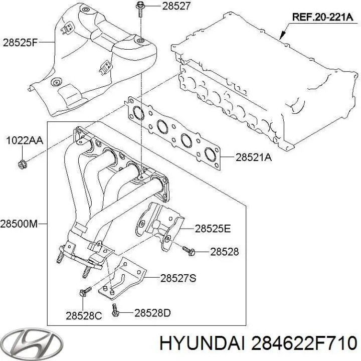  Hyundai/Kia 284622F710 цена, от 87.41 USD