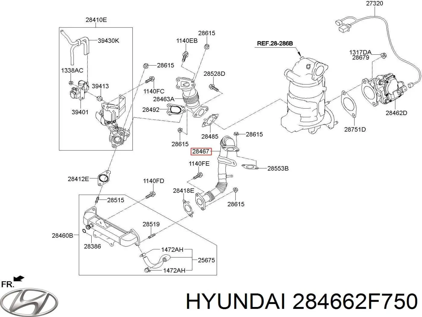  284662F750 Hyundai/Kia