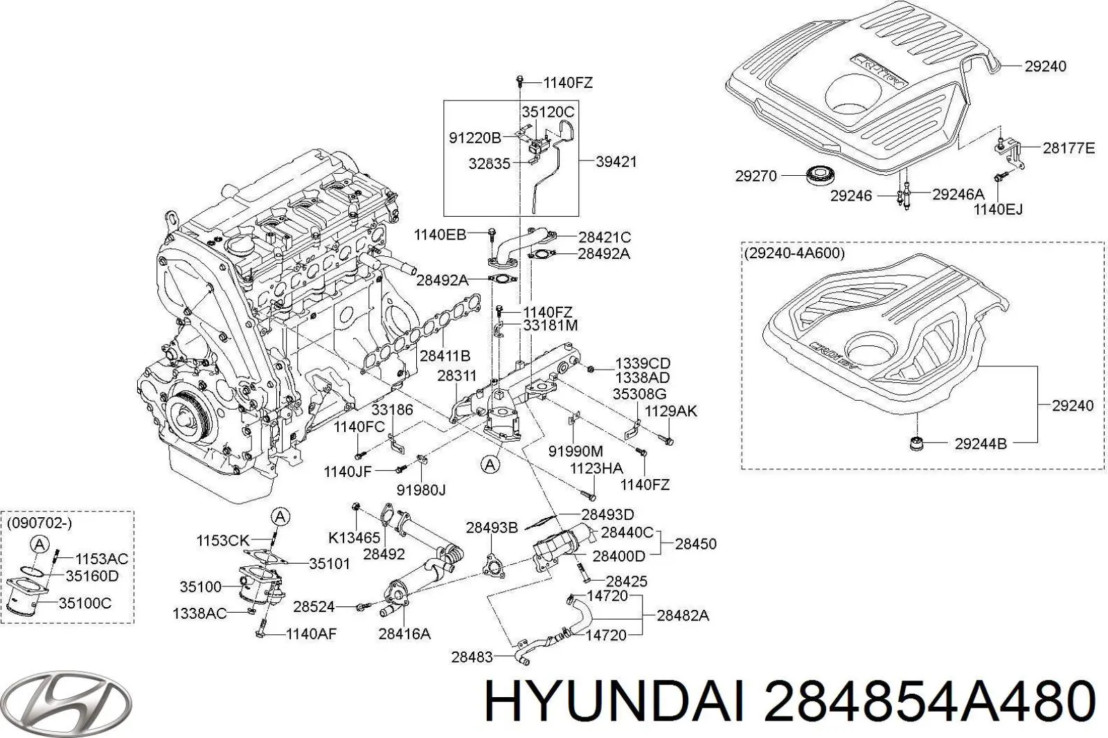  284854A480 Hyundai/Kia