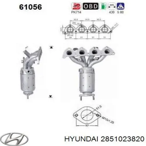  2851023820 Hyundai/Kia