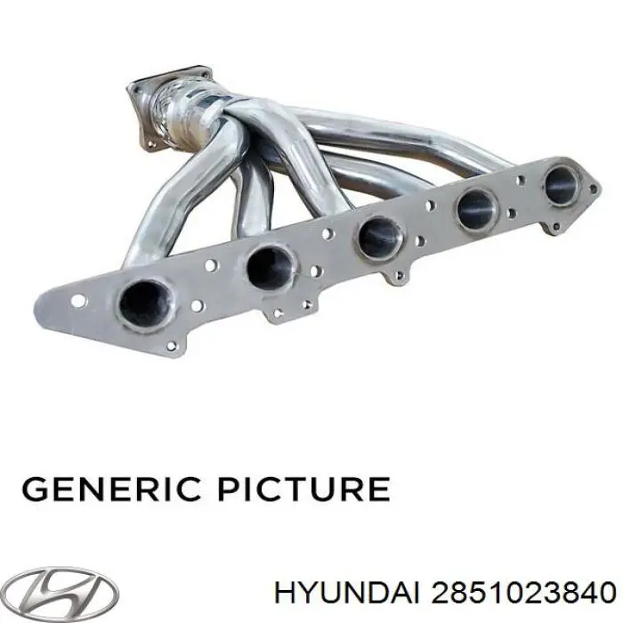 2851023840 Hyundai/Kia Система выпуска газов двигателя