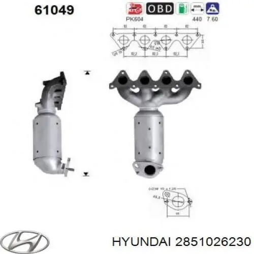  2851026230 Hyundai/Kia