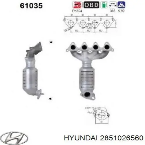  2851026560 Hyundai/Kia