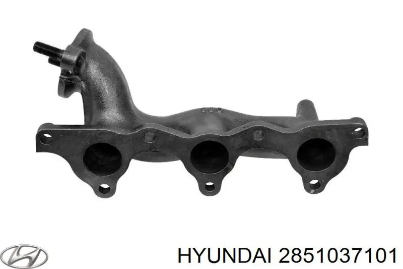 2851037101 Hyundai/Kia коллектор выпускной передний